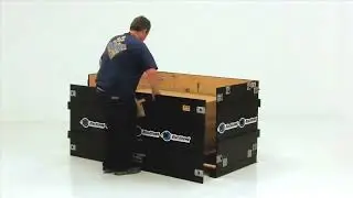 Collapsible Wood Crate: One Person Assembly