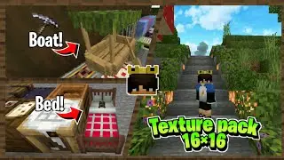 rekomendasi texture pack 16&times;16 ringan no lag tapi keren mcpe 1.18