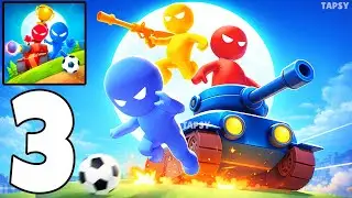 🎉Stickman Party Gameplay Walkthrough Part 3 &ndash; Crazy Mini Games Continue! (Android,iOS)
