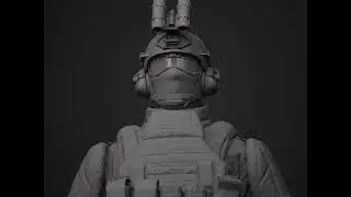 3D Tactical Soldier Movie Render