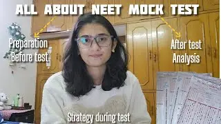 NEET 2026 Mock Test Tips 📖 📈| How I Improved My Score After Every NEET Mock Test 😮