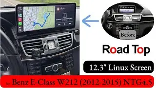 How to remove OEM screen Mercedes E-class | How to remove head unit Benz W212 NTG4.5 Apple Carplay