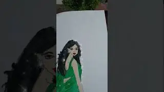 beautiful girl drawing 😍#art #ytshorts #drawing #painting #trending #art #viralvideo