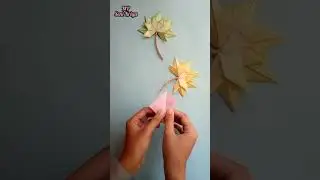Paper Leaves || Daun dari Kertas || Tutorials #shorts
