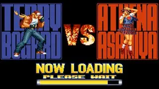 Defeated By Athena Asamiya. (KOF 96, PS1 version)