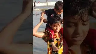 દીવ નગવા બીચ ની મોજ || Diu Nagao Beach in india || #diu #Hetarthvlogs #nagaobeach #દીવ 🌍🏊🏊