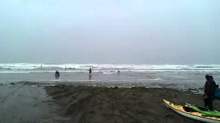 Pacific Ocean waves at Grayland, WA