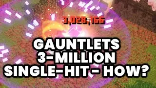 INSANE Gauntlets 3-million Damage Single Hit using Pain Cycle | Minecraft Dungeons