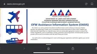 How to apply OWWA OASIS(for ofw only )bago umuwi ng pinas step by step