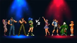 [KOF MUGEN FHD] Leona Team VS Athena Team