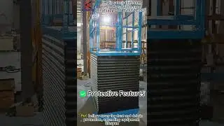 Scissor Lifts with PVC Bellow Cover for Warehouse👍👍👍✅WhatsApp: +8615905413928