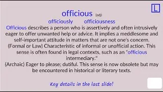 officious