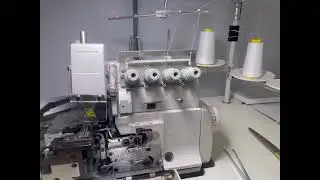 Manual m&aacute;quina de coser overlock industrial de 4 hilos.