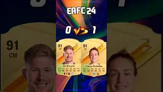 DE BRUYNE VS ALEXIA PUTELLAS in eafc 24!! #shorts #eafc24 #debruyne #alexiaputellas
