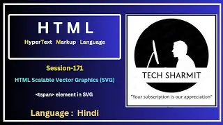Scalable Vector Graphics (SVG) | tspan Element in SVG Explained with Examples (Session-171)