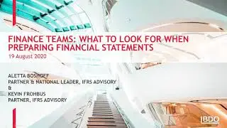 Finance teams: What to look for when preparing financial statements