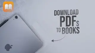 How to Add PDF to Books on iPad (tutorial)