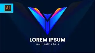 How do I create a logo in Illustrator? Logo Design I Illustrator Tutorial I Gradient Logo Design
