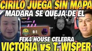 😱TEKA se entera q CIRILO jug&oacute; SIN MAPA vs T. WISPER | MADARA quiere subirle MMR, KH celebra victoria