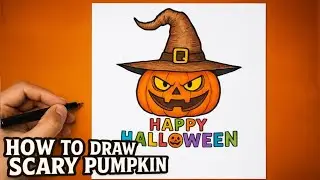 ❤️ How to draw Scary Pumpkin | Halloween Special drawing | drawing tutorial |