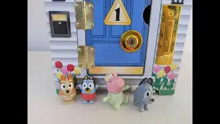 Baby Evie baby Bluey baby Socks & surprise bag! Melissa & Doug Doorbell House. Peppa Pig toys Bluey