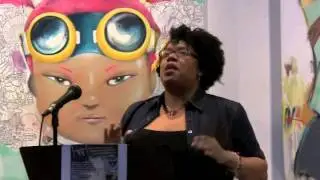 Amber Michele (aka Eshe Words) performs 