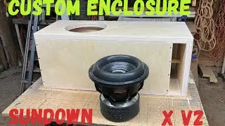 Custom subwoofer box build for Sundown x 12 (start to finish) skar Vxf 15s hittin hard 28hz
