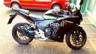 2013-2016 Honda CBR 500 R: stock exhaust vs Hurric Pro2 slip-on sound