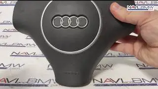 old AUDI A4 B6  B7 3 SPOKE BLACK STEERING WHEEL AIRBAG 8E0880201BA