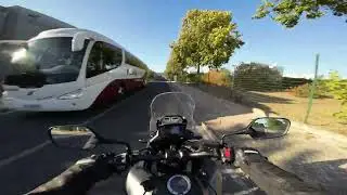 Relaxing Motorcycle Ride with Ambient Music | Pinhal Novo to Quinta do Anjo