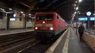 Berlin: Baureihe 114 + alte Dosto in Berlin Ostbahnhof (RE1) [1080p50 ᴴᴰ]