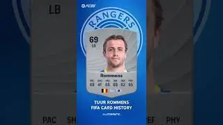 TUUR ROMMENS FIFA HISTORY #rangers #transfers #glasgowrangers #eredivisie #spfl