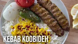 Kebab Koobideh Recipe | Juicy Persian Kebab with Saffron Rice