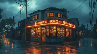 Music Lofi 80s & 90s 🎧 | Relaxing Rain Coffee Shop ☕ Tokyo Cafe Ambience | Study &bull; Chill &bull; Sleep