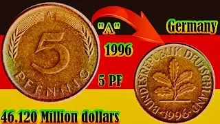 5 Pfennig 1996 A Germany Coin Worth $46? | Berlin Mint Rare Coin Explained