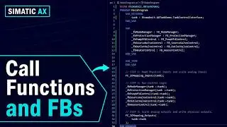 SIMATIC AX Main Program: Call Functions and Function Blocks