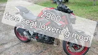 Бесплатная модификация опускания сиденья Kawasaki Z900 2024 года