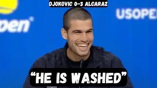 Carlos Alcaraz BEGS Djokovic to RETIRE - Post Match Press Conference - Alcaraz vs Djokovic - US Open