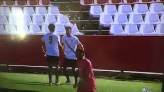 El gol de Curro S&aacute;nchez, del Sevilla Atl&eacute;tico, a La Hoya Lorca