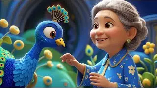 Magical Peacock Fun with Grandmother | Cute Nursery Rhyme | Rhyme Land
