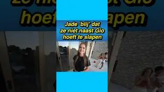 😂😂 Jade &lsquo;blij&rsquo; dat ze niet naast Gio hoeft te slapen #gio #jade #vlog
