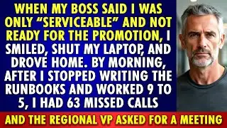 Boss denied my PROMOTION!! I stopped the RUNBOOKS. 63 MISSED CALLS later, the regional VP called me!