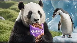 Panda & Penguin Make GALAXY CHOCOLATE in a Magical Factory!