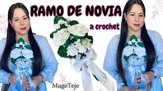🤍El RAMO DE NOVIA que dura para SIEMPRE 🤍con flores tejidas a crochet | DIY para armarlo 🤍