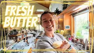 Fresh Squeezed BUTTER // The Yoder Homestead