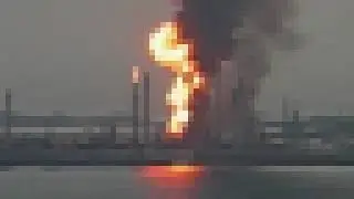 Shell Bukom Island fire and explosion caught on camera
