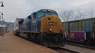 CSX trains in Connellsville, Pa