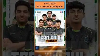 BMSD 2025 Champions Revealed 🏆 | Top 3 Teams of Grand Finals | BGMI Esports Highlights