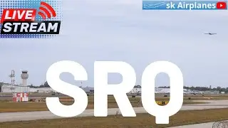🔭 Watching Planes ✈️  At Sarasota-Bradenton International Airport Airport (SRQ) SUNSET STREAM🌅