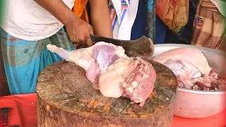 Goat Meat Cutting Skills | Meat Cutting | Bangladeshi Favorite Mutton Cutting Skills | CUTTINGSTORE